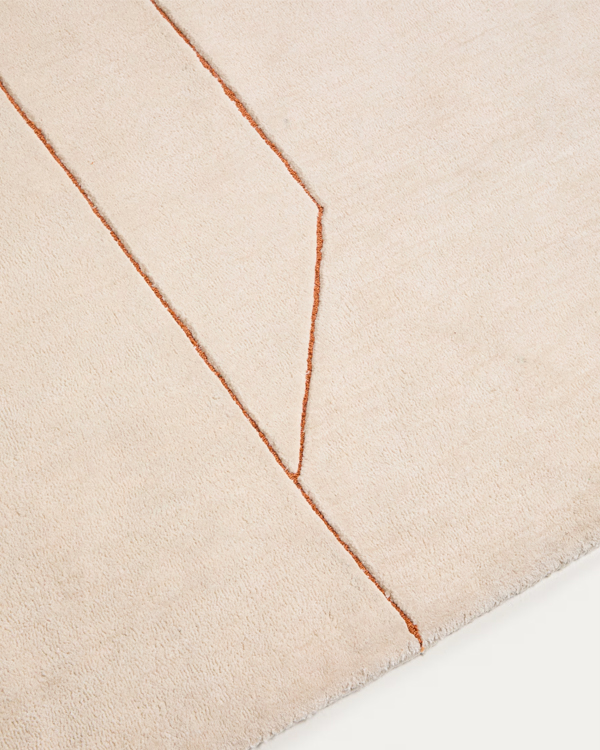 DELIDE Tepih od sintetičkih vlakana, narandžasta, 160 x 230 cm