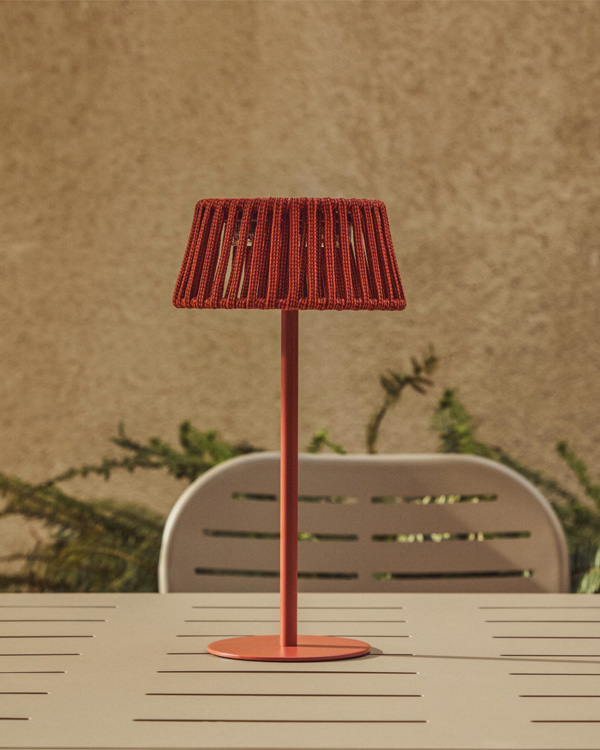 ALDET Baštenska stona lampa, terakota