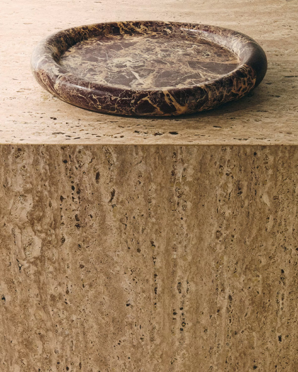 LENOREL Poslužavnik, mermer, 30 x 23 cm