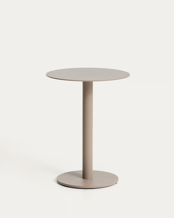 ASINARA Baštenski sto, aluminijum, smeđa, Ø40 cm
