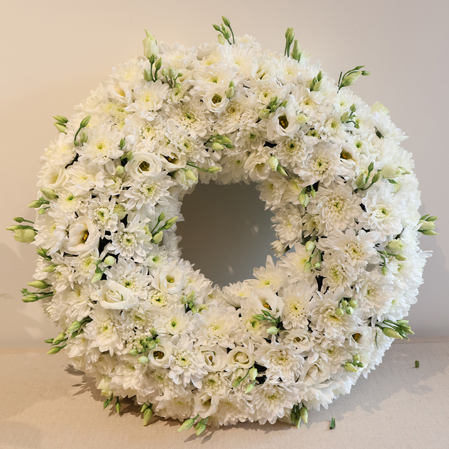 Hrizantema i Eustoma -Vijenac S