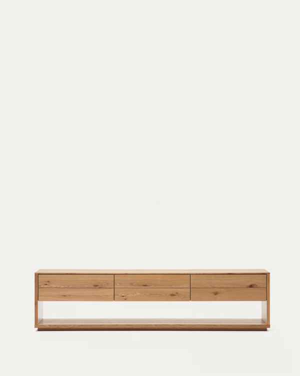 ALGUEMA TV komoda, hrastov furnir, 200 x 51 cm