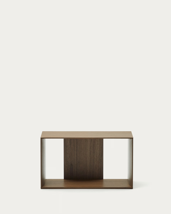 LITTO Modul police od orahovog furnira, srednja, 67 x 38 cm