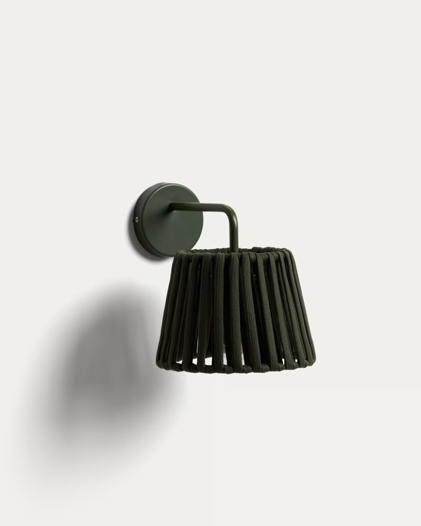 ALDET Spoljašnja zidna lampa, zelena