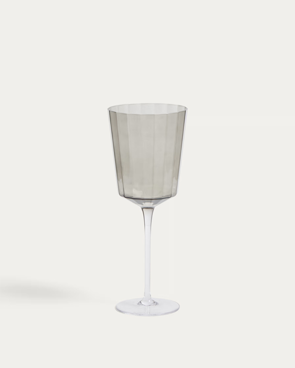 CLARIEN Čaša za vino od sivog stakla, 39,5 cl