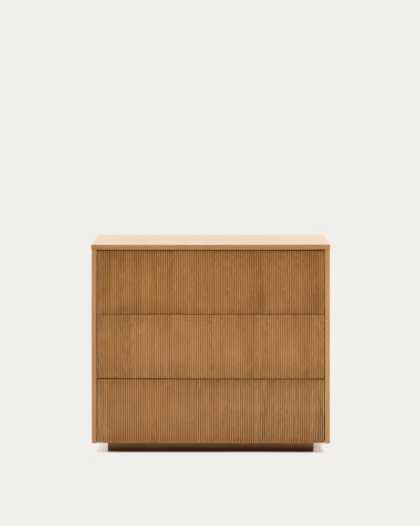 HELVINE Komoda sa 3 fioke od hrastovog furnira, 90 x 78 cm, FSC 100%