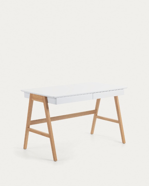 DYANA Radni sto, puno drvo jasena, 120 x 60 cm