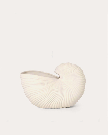 SHELL POT vaza, bijela