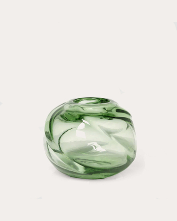 WATER SWIRL vaza, 100% reciklirano duvano staklo