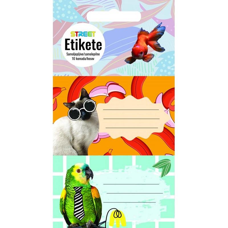 NALJEPNICE ZA SVESKE CUTE ANIMAL 10/1 23325