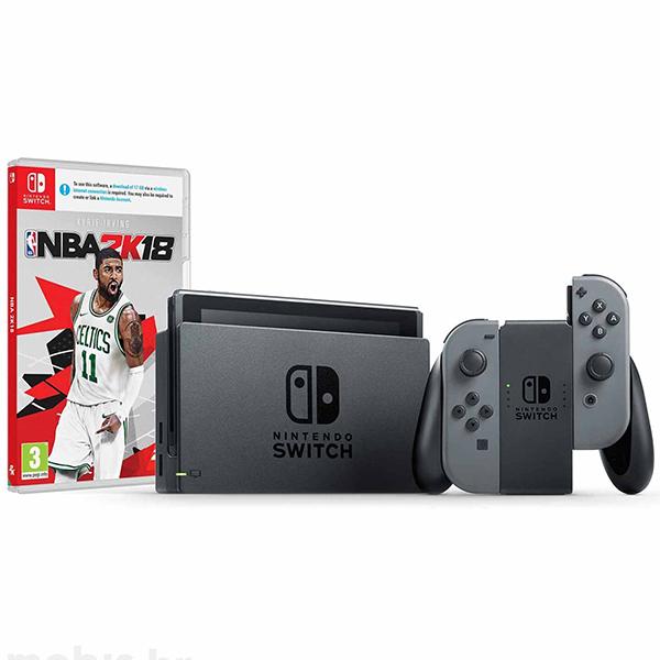 Konzola Nintendo Switch Gray Joy-Con + NBA 2K18