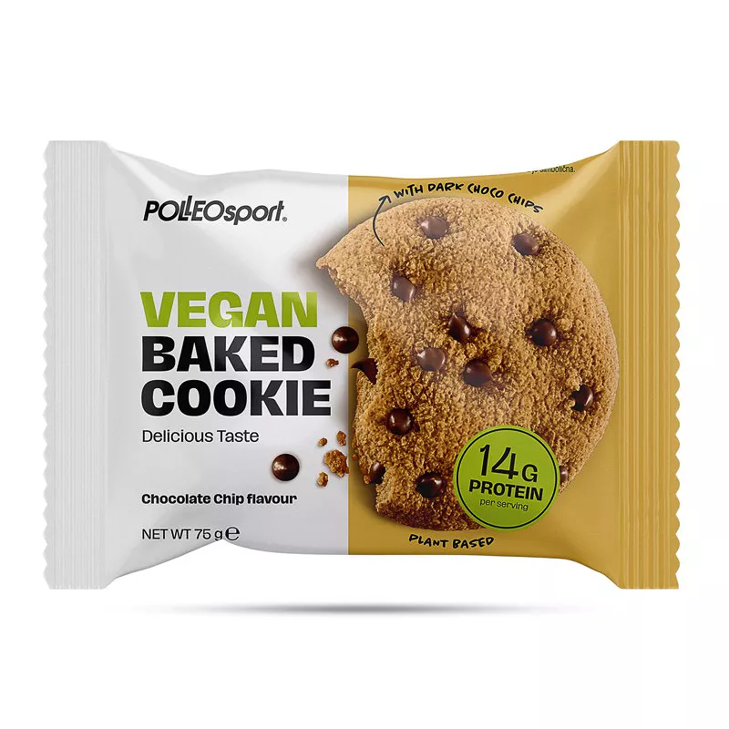 Polleo Sport Vegan Baked Cookie 75 g - Chocolate Chip