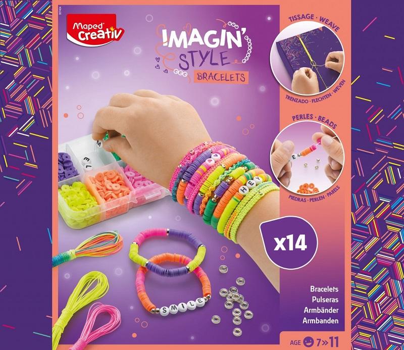 KREATIVNI SET MAPED NARUKVICE NEON 907404