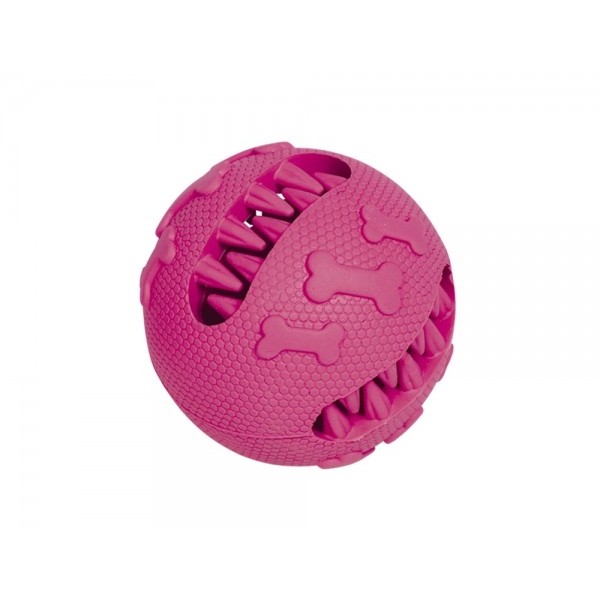 Nobby gumena lopta za zube 7cm pink