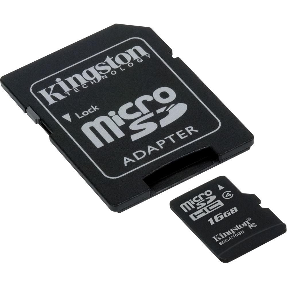 Micro SD Kingston 16GB klasa 4+adapter