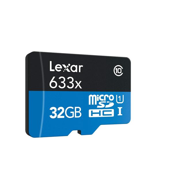Micro SD Lexar 32GB klasa10 UHS-I +ad LSDMI32GBBEU633