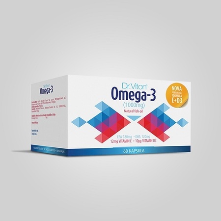 DR VITON OMEGA-3+12mg Vit E+10mcg Vit D3 60 cps