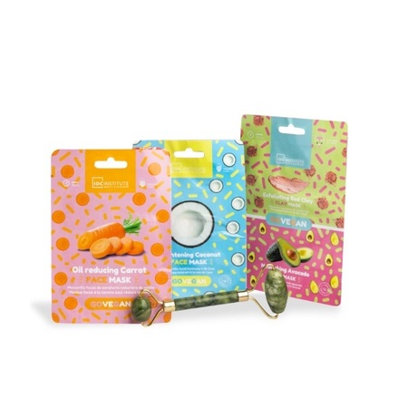 IDC INSTITUTE PACK JADE ROLLER+3 FACE MASK SET