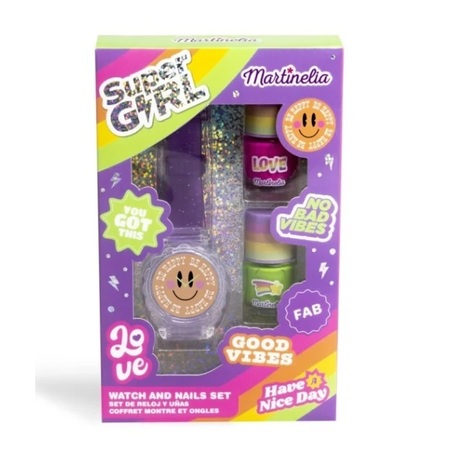 MARTINELIA SUPER GIRL WATCH & NAILS SET