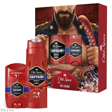 OLD SPICE CAPTAIN STICK 50ML + SHOWER GEL 250ML