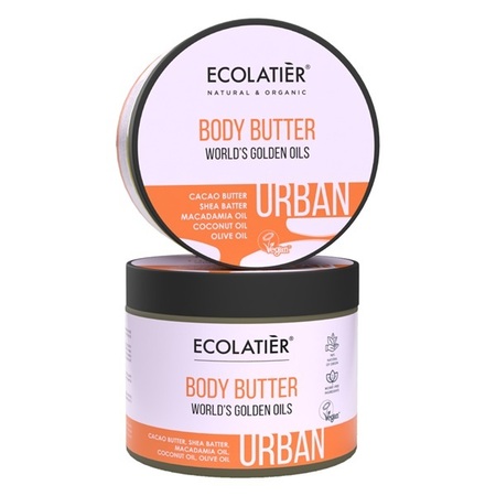 ECOLATIER URB BODY BUTTER WORLDS GOLDEN OILS,380 ML