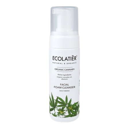 ECOLATIER FACIAL FOAM CLEANSER SKIN FIRMING ORGANIC CANNABIS, 150 ML