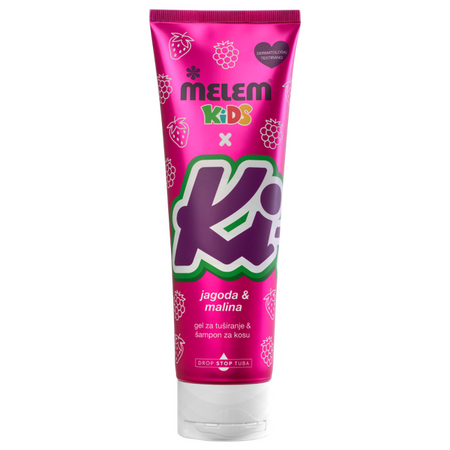 MELEM KIDS x KIKI JAGODA & MALINA 2U1 ŠAMPON I GEL ZA TUŠIRANJE 260 ML