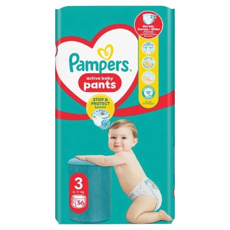 PAMPERS PANTS VPP 3 - 56PCS PANTS