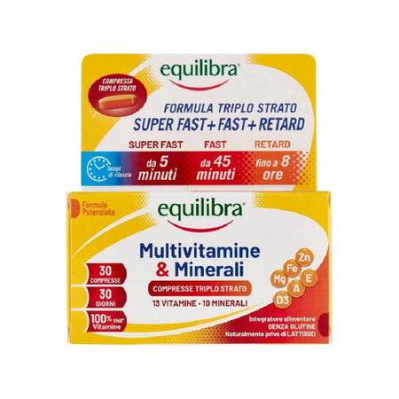 EQUILIBRA MULTIVITAMIN & MINERALS 30CPS