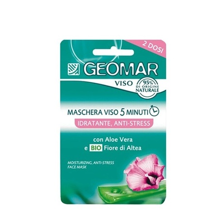 GEOMAR HIDRANTNA, ANTI-STRES MASKA ZA LICE, SA ORGANSKIM CVIJETOM ALTEE 7.5MLx2