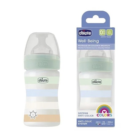 CHICCO FLAŠICA WB PVC 0% BPA SILIKON 150 ML ZELENA