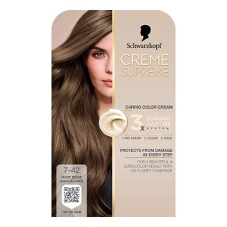 SCHWARZKOPF CREME SUPREME 7-42 NUDE PLAVA