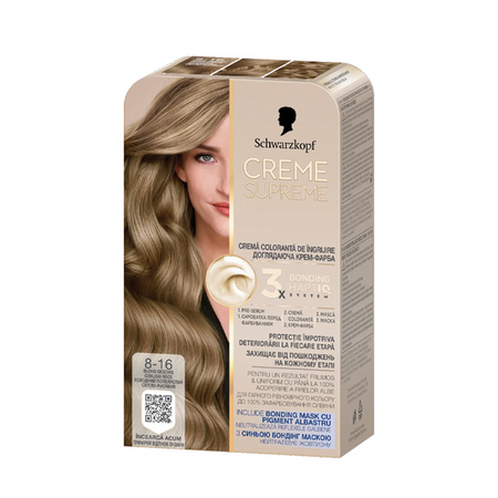 SCHWARZKOPF CREME SUPREME 8-16 HLADNO PEPELJASTO SVIJETLO PLAVA