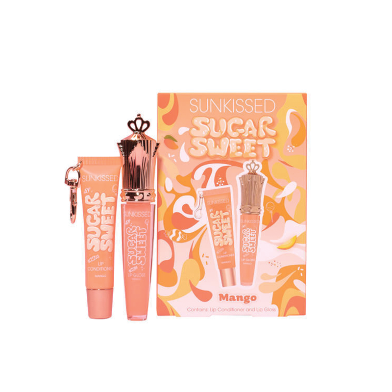 SUNKISSED SUGAR SWEET LIP DUO MANGO - SET BALZAM I SJAJ ZA USNE