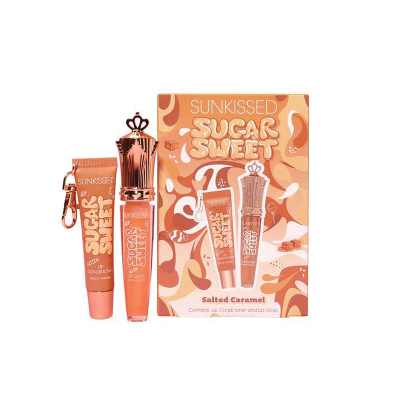 SUNKISSED SUGAR SWEET LIP DUO SALTED CARAMEL - SET BALZAM I SJAJ ZA USNE
