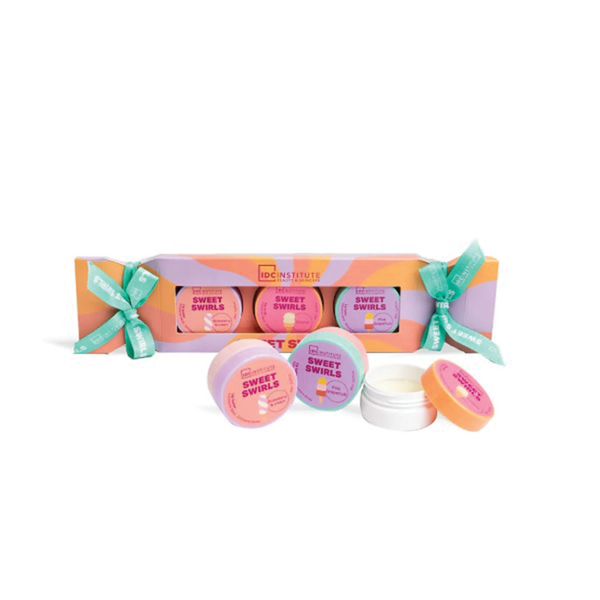 IDC INSTITUTE SWEET SWIRLS TROPICAL LIP TREATS SET
