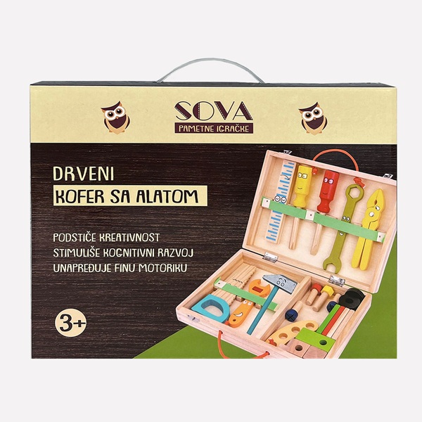 SOVA DRVENI ALAT SET-KOFER 26 DJELOVA