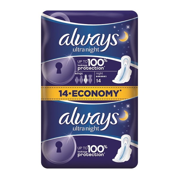 ALWAYS S3 14PCS ULTRA NIGHT DUO
