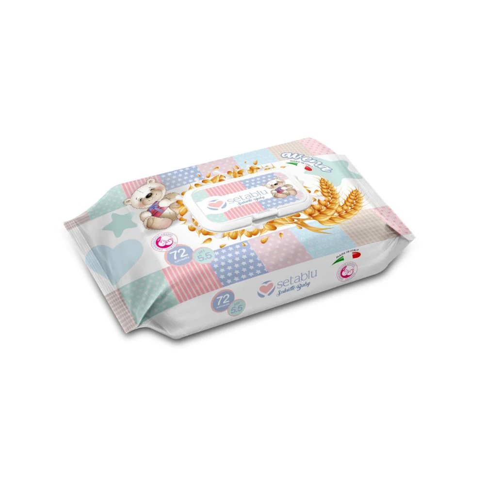 SETABLU OAT BABY WIPES 72KOM