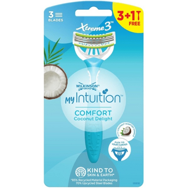 Wilkinson Xtreme3 Coconut Delight 3+1'S NOVO Ženski jednokratni bonus pack