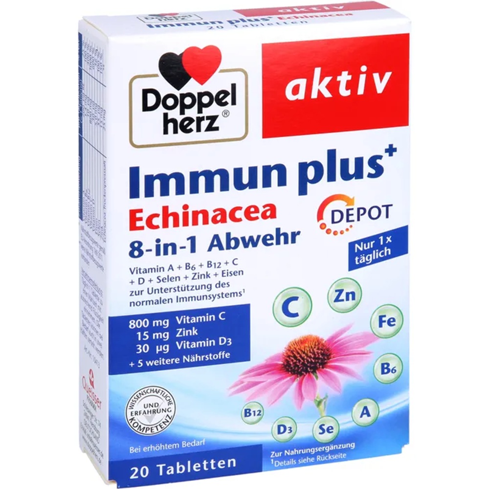 DOPPEL HERZ IMMUN PLUS ECHINACEA 8IN1 20TBL