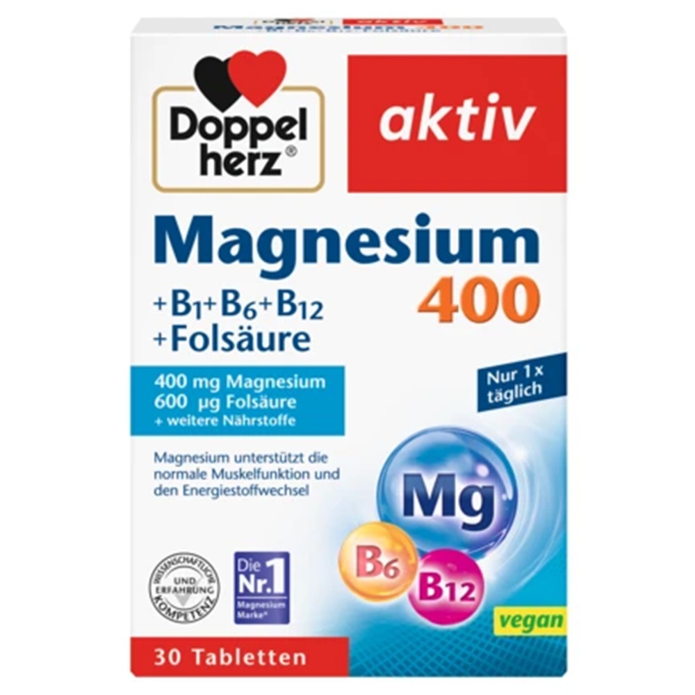 DOPPEL HERZ MG 400+B-VIT+FOLNA 30TBL