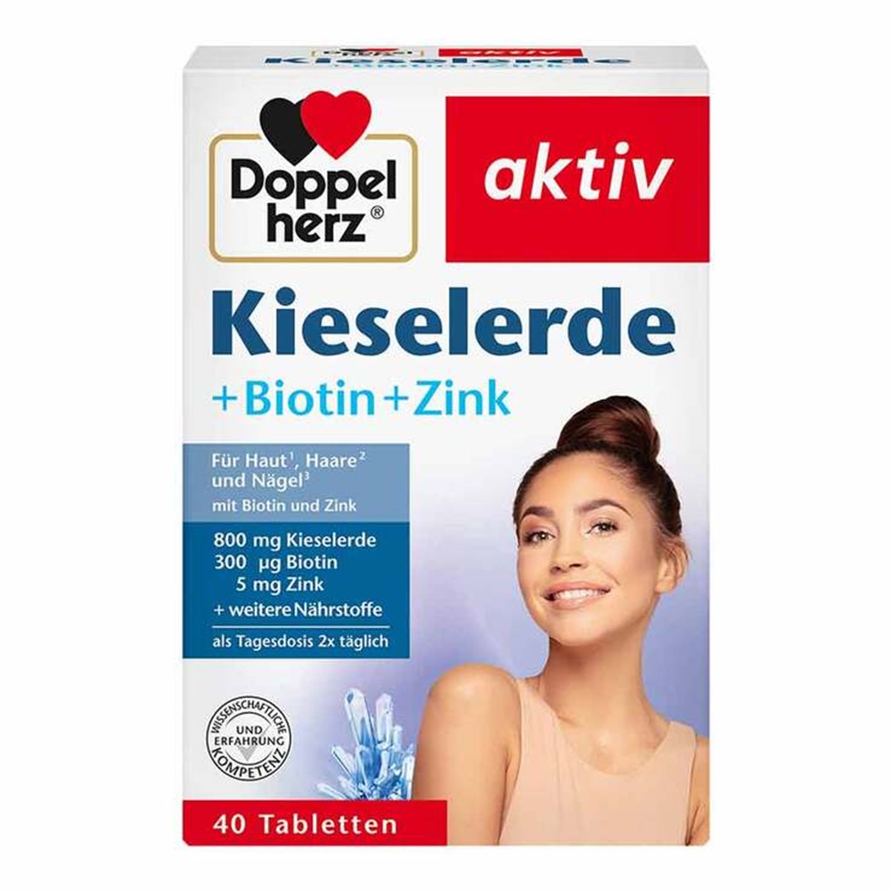 DOPPEL HERZ SILICA+BIOTIN+ZN 40 TBL