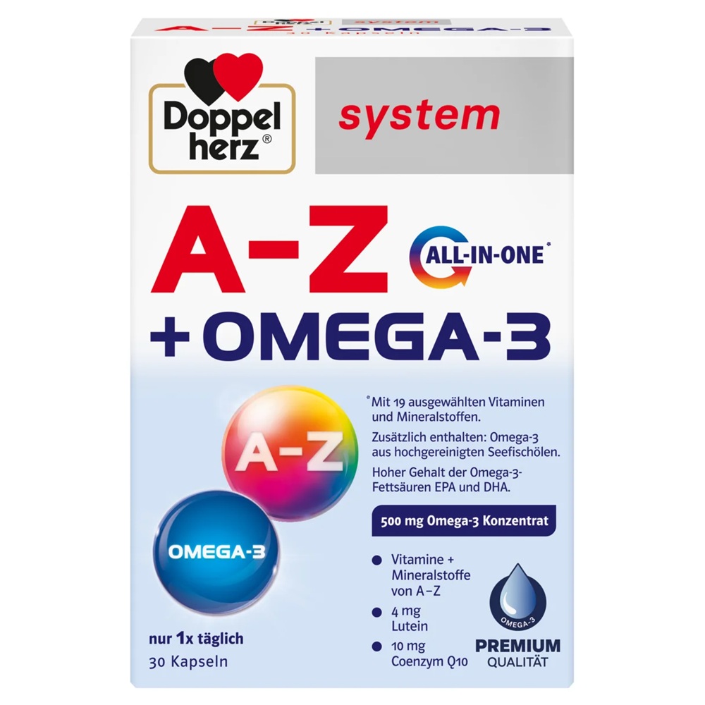 DOPPEL HERZ A-Z + OMEGA 3 30 CPS