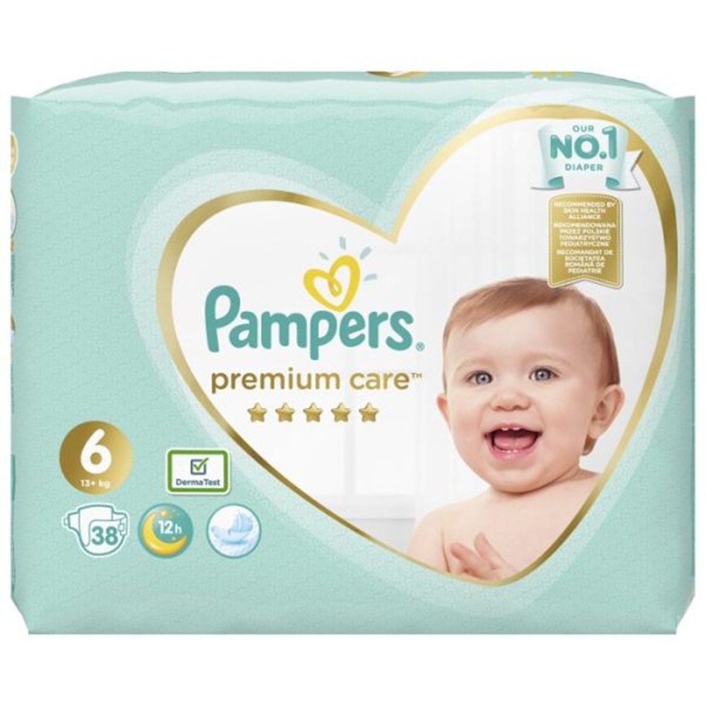 PAMPERS PREMIUM CARE 6 EXTRALARGE 38PCS