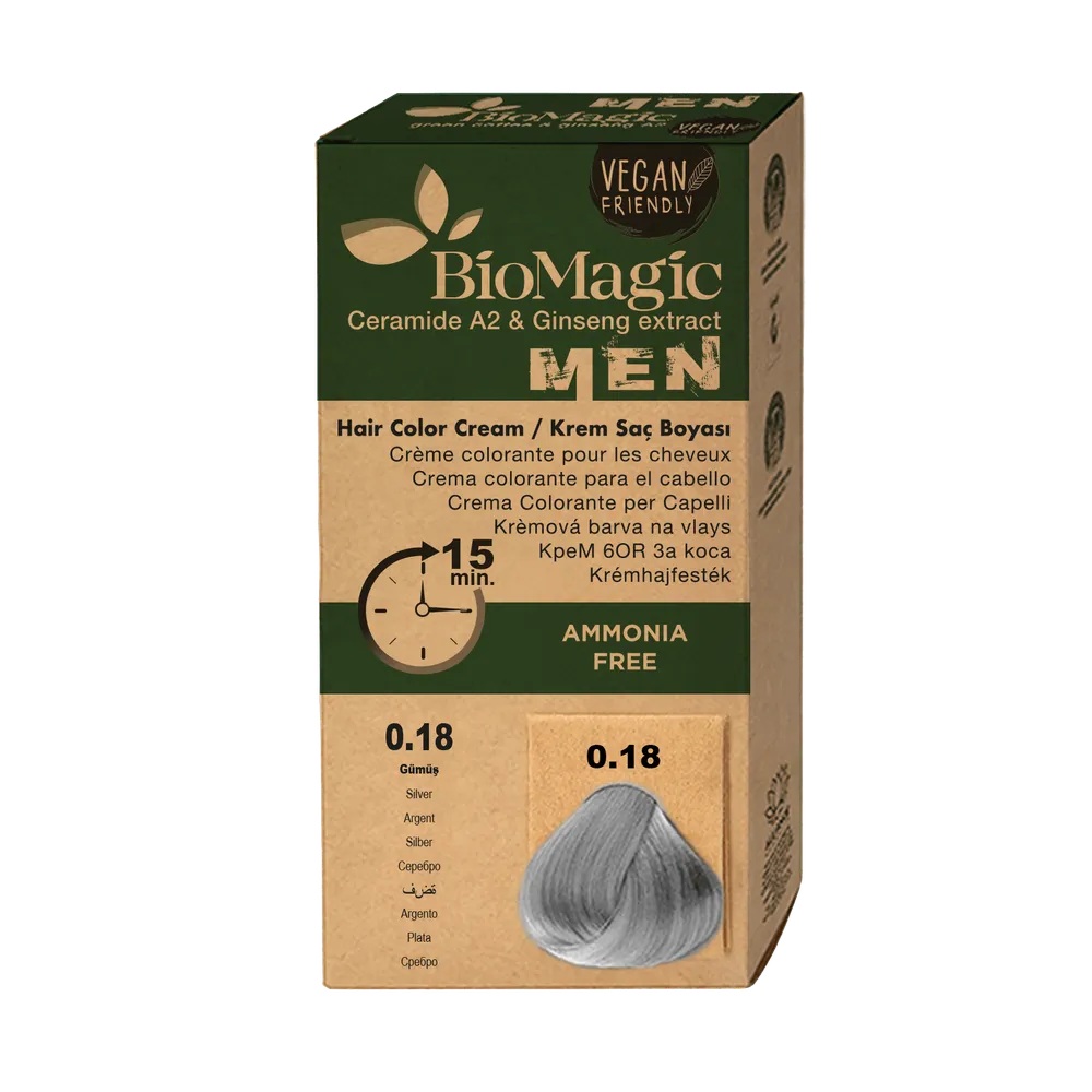 BIOMAGIC HAIR COLOR CREAM MEN 0.18