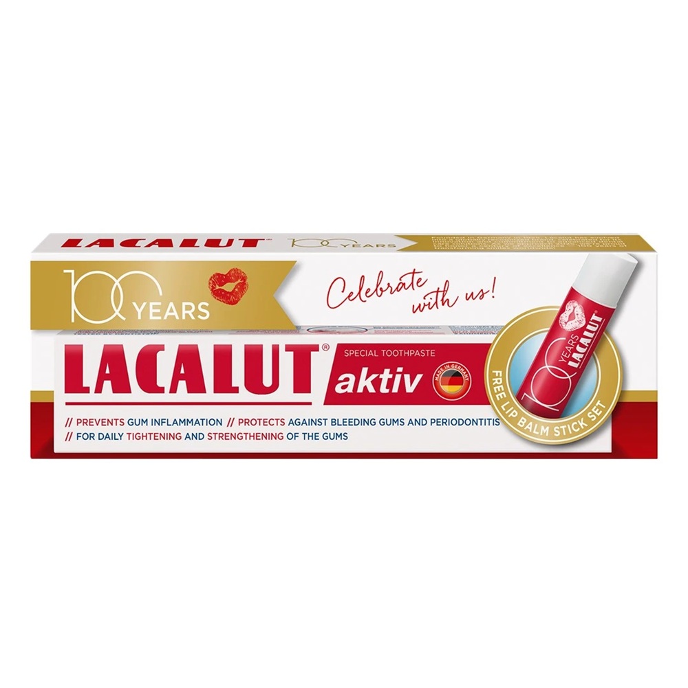 LACALUT ACTIV PASTA 75ML+ LABELO GRATIS