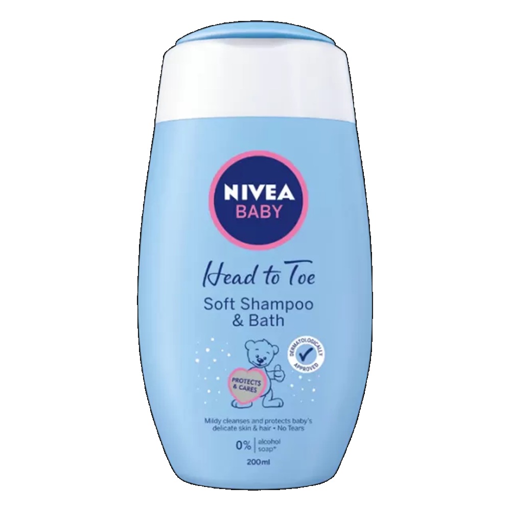 NIVEA BABY 200 ML - ŠAMPON I KUPKA