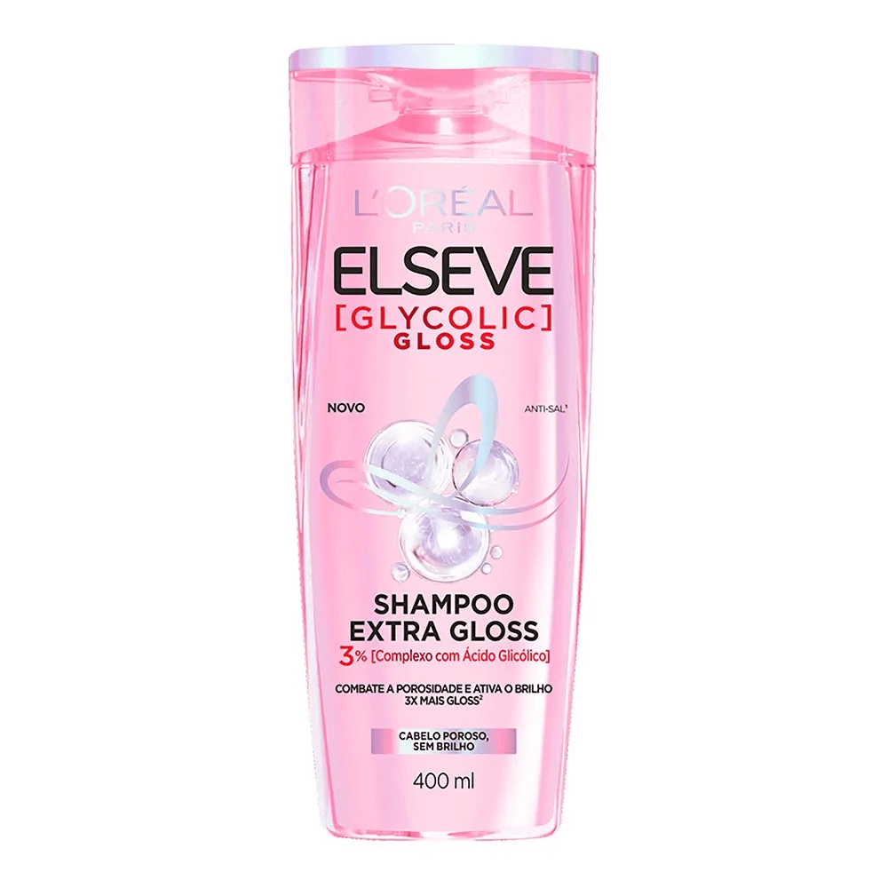 LOREAL GLYCOLIC GLOSS SHAMPOO 400ML