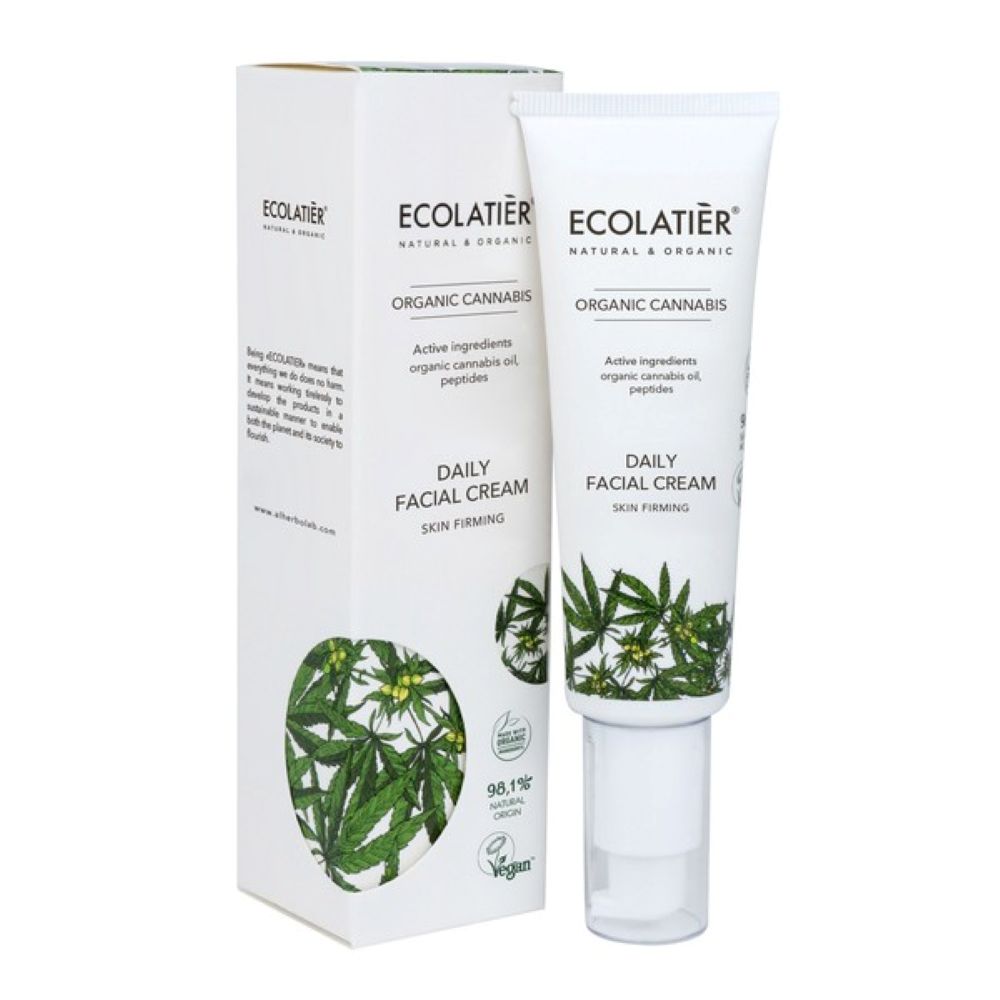 ECOLATIER DAILY FACIAL CREAM SKIN FIRMING ORGANIC CANNABIS 50 ML